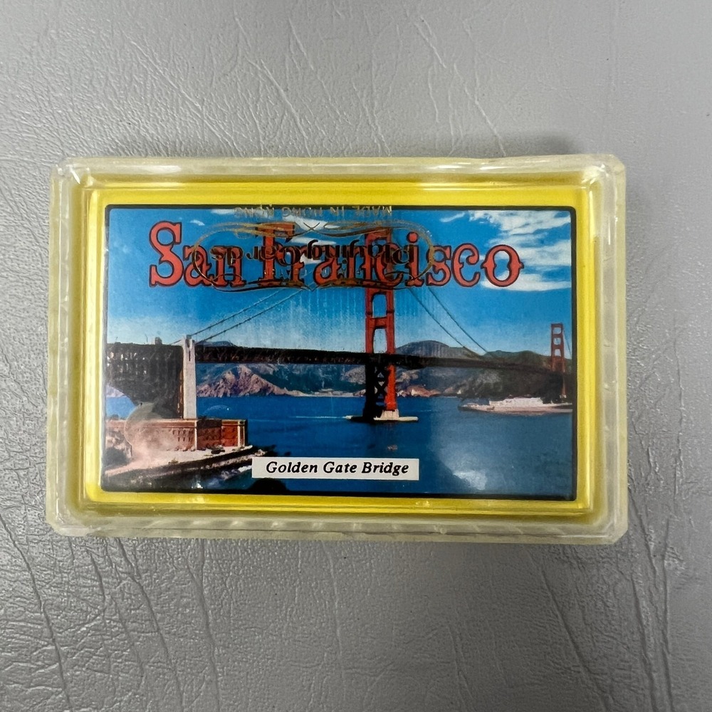 Vintage San Francisco‎ Playing Cards Golden Gate Bridge Made in Hong Kong